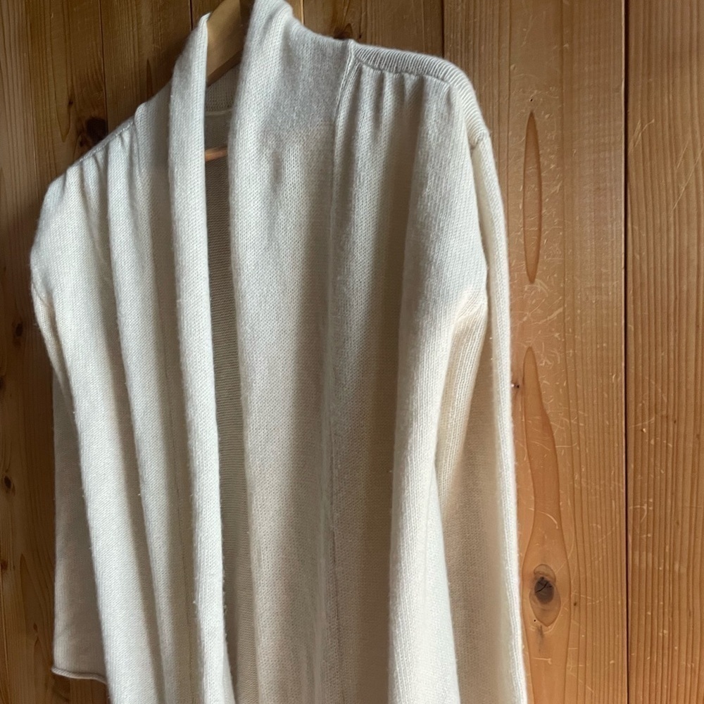 Souchi 100% Cashmere Stella pocket Cardigan sweater Handloomed - Picture 5 of 9